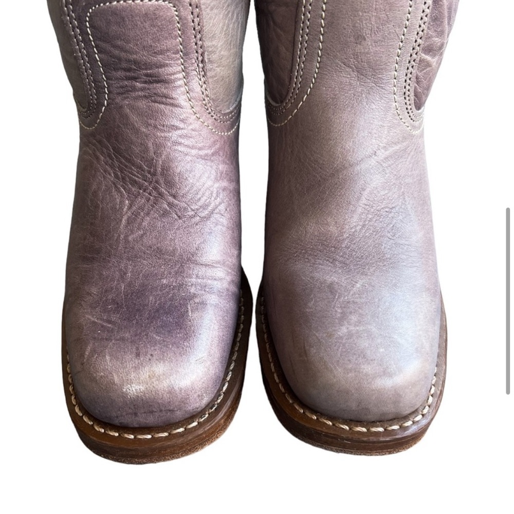 Frye Vintage Knee High Lilac Purple Campus Boots Size 7 - Picture 6 of 12